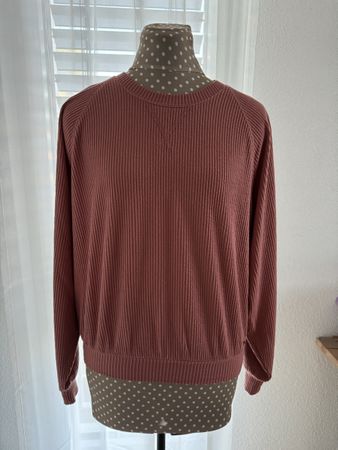 Hollister Pullover cozy, Grösse M, rosa/rostrot