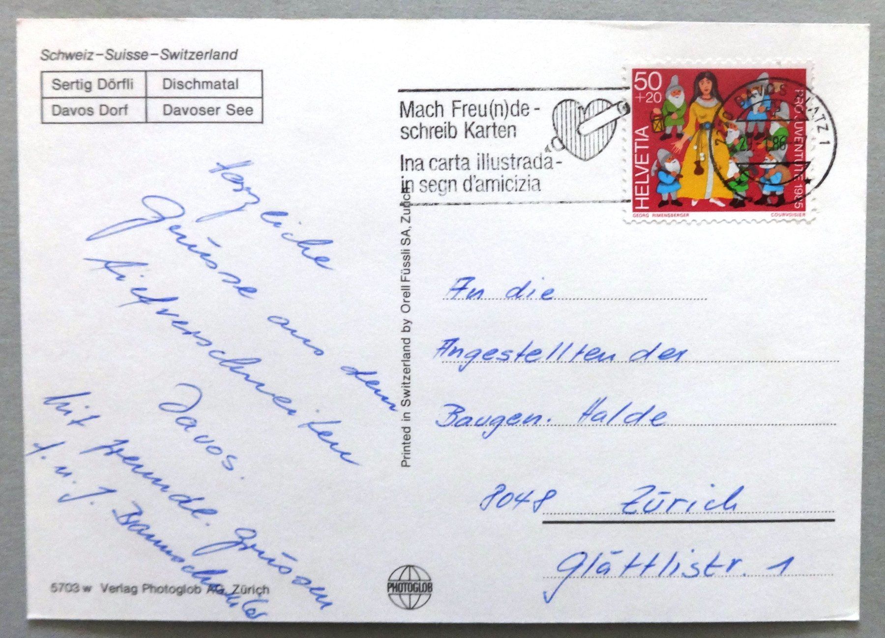 Cartes postales: Davos – D'occasion à Fétigny par Billy2miny 1