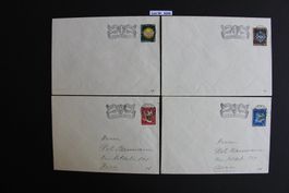 CH Briefe sauber gestempelt und mit Sonderstempel   Los 6250