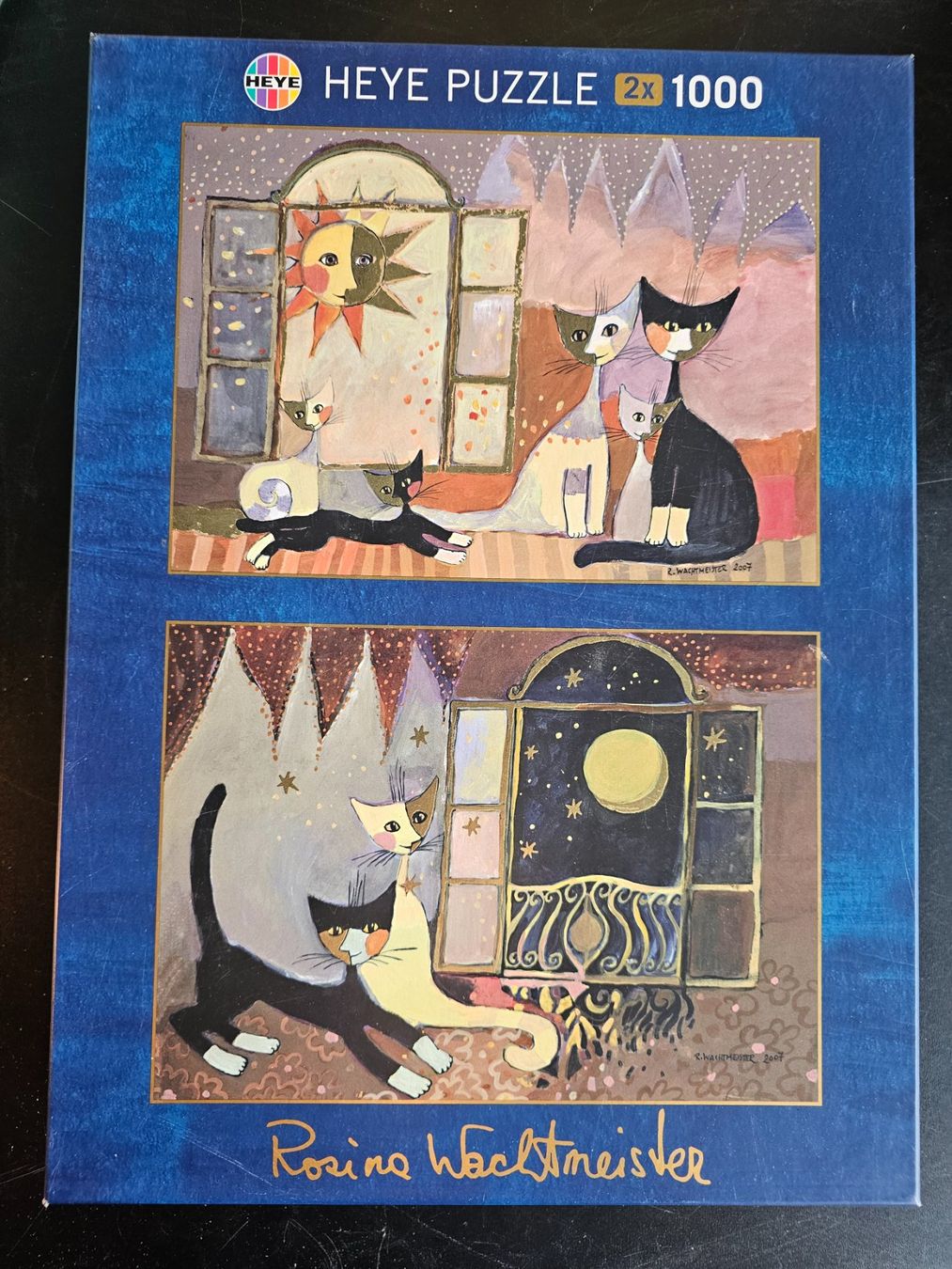 Puzzle HEYE: Puzzle de 1000 piezas Familia de Gatos, flores, arte