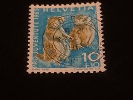 Alpenmurmeltier PJ J211 - 1965 Vollstempel Basel