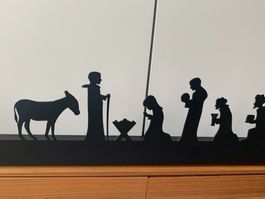 Krippe Weihnacht Winkel, 900x220, pulverbeschichtet