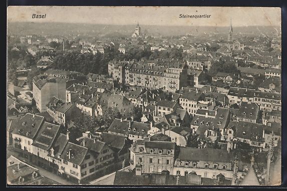 Cartes postales: Basel, Steinenquartier aus der Vogelscha – D'occasion à Berlin par bartko-reher
