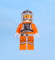 LEGO Minifigur Snowspeeder Pilot - Light Bluish Gray Helmet