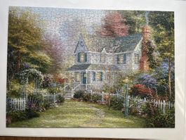 Puzzle schon Haus mit Wald 1000 Teile