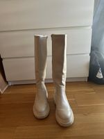 Bottes hautes beige à semelle épaisse, bon état