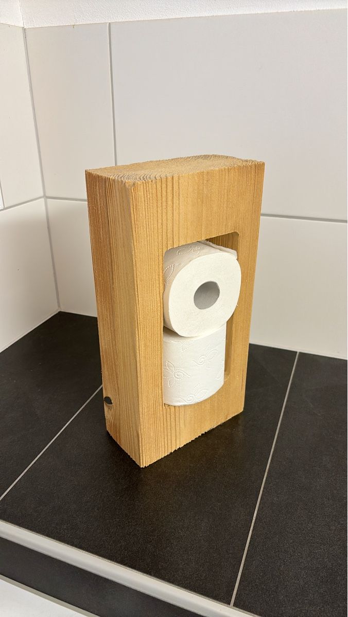 WC: WC-Rollenhalter Holz Vintage Shabby Chic – Gebraucht aus Salvenach von Bali06