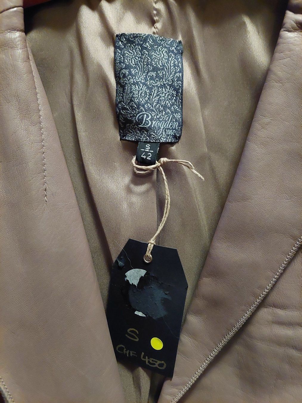 Vestes: Brogden - Lederjacke - beige - S – Neuf avec emballage d'origine à Besenbüren par teluride89 2