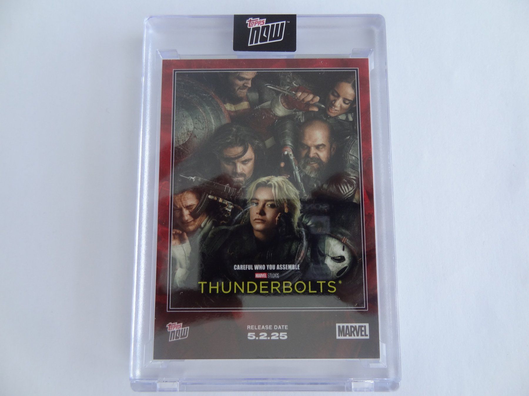 Topps Carte collezionabili: 2025 Topps Now Marvel Thunderbolts encased Card – Nuovo e nell'imballaggio originale da Lyss venduto da Famicom 1
