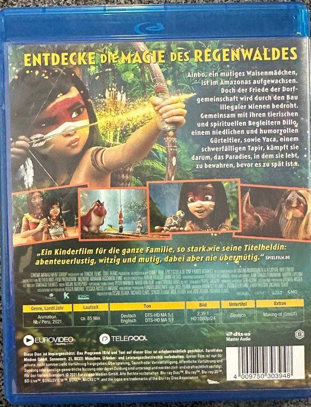 Tutti i DVDs: Ainbo - Hüterin des Amazonas Blu-ray Disc – Usato da Beringen venduto da Mantafisch1 1