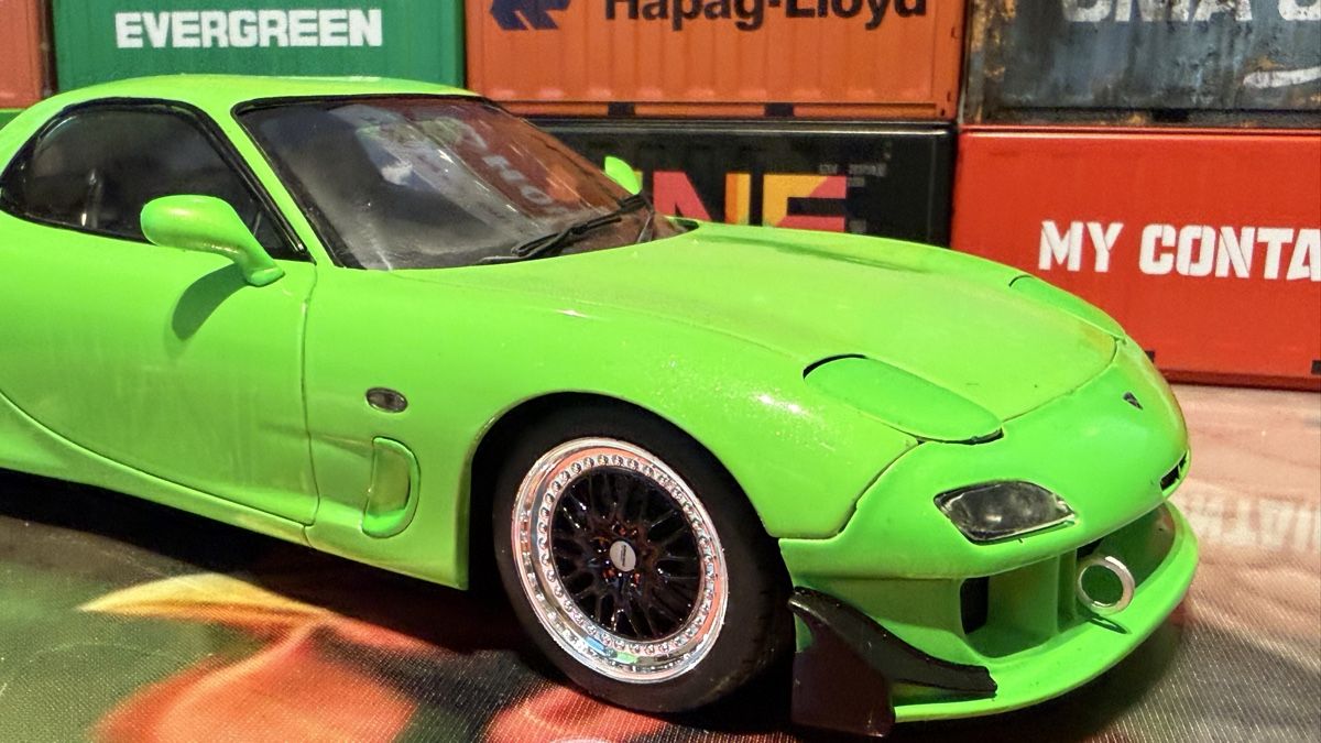 Mazda Modellautos: Mazda RX-7 limegrün 1:18  – Neu (gemäss Beschreibung) aus Basel von Zomeg 3