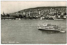 AK Zürich, Motorschiff Linth 1954