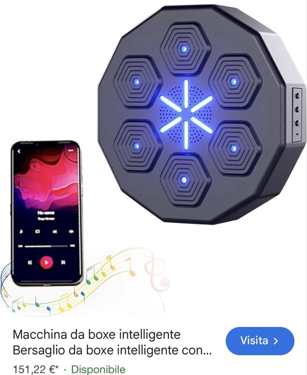 Sacchi da boxe: Box Bersaglio da boxe intelligente LED Bluetooth Musicale – Usato da Bürglen UR venduto da Cardosoluis