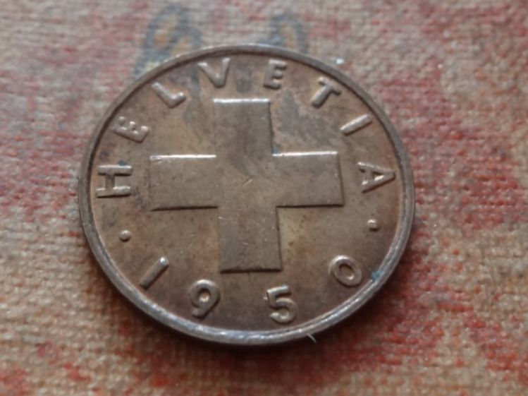Tutti le monete: 1 Rp. 1950  (A) – Usato da Romanel-sur-Lausanne venduto da Swift13