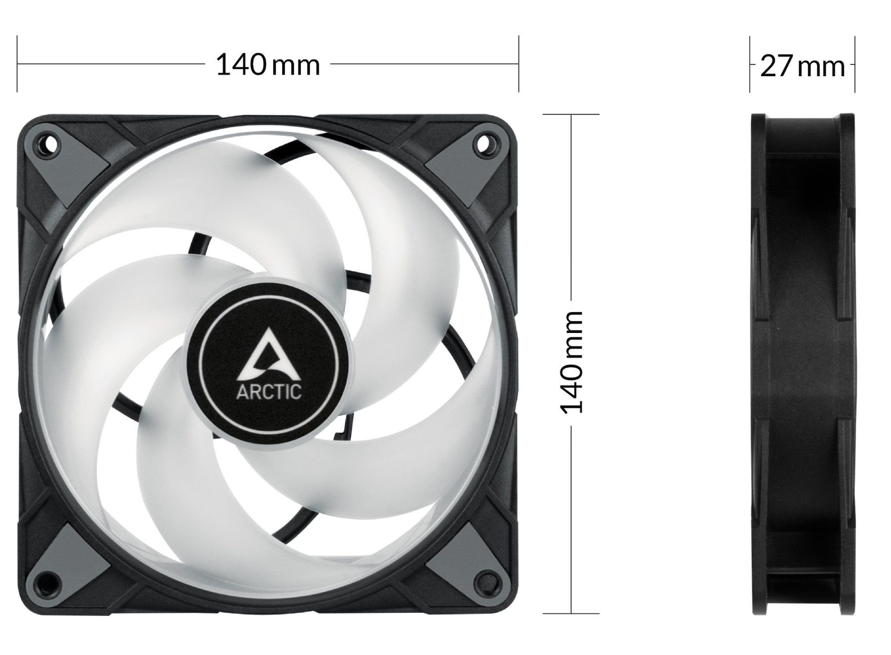 Ventilatori: Arctic P14 A-RGB 140 mm PWM mit LED – Nuovo (secondo la descrizione) da Frauenfeld venduto da tkel 1