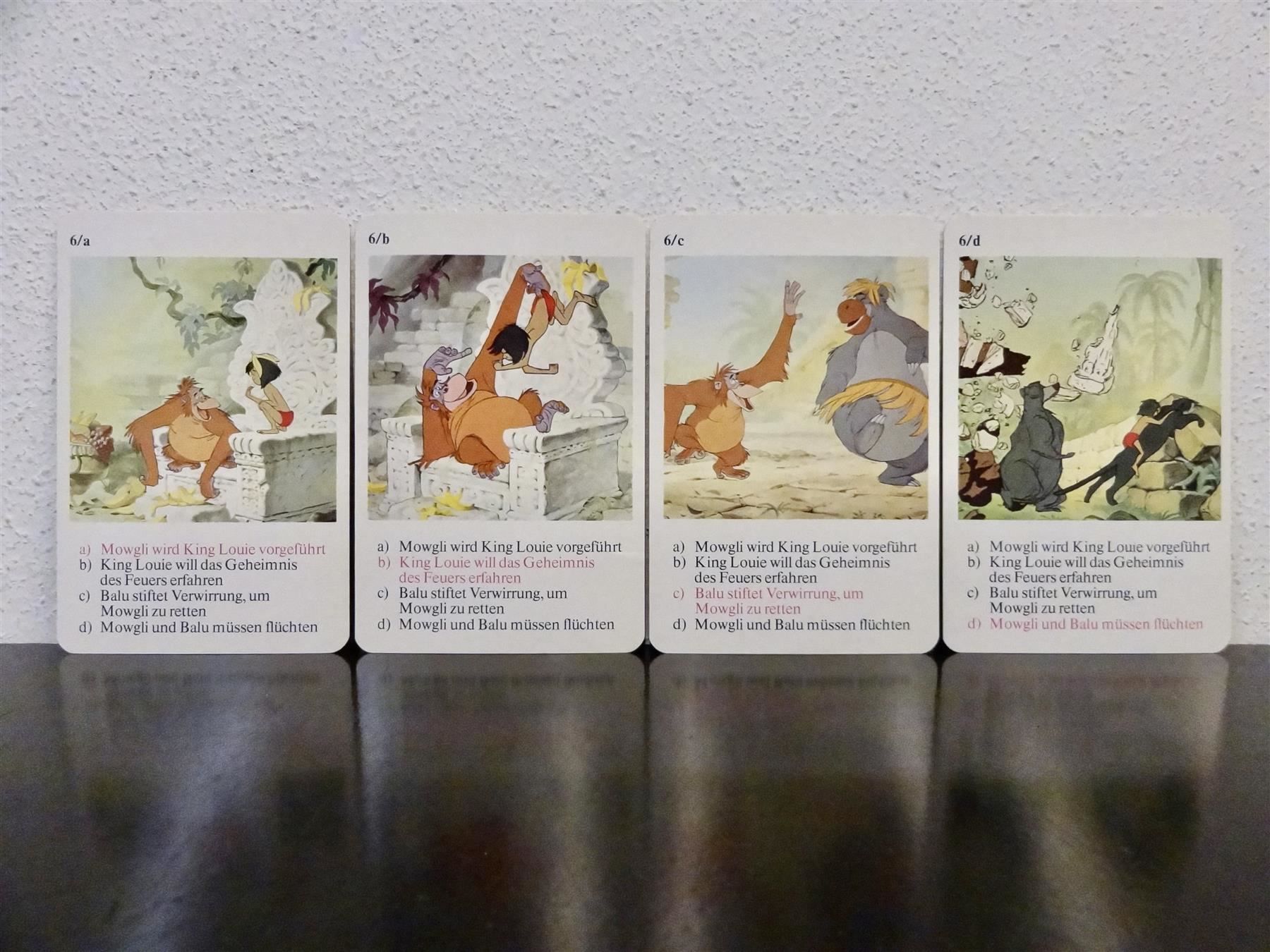 Giochi: altes Quartett DAS DSCHUNGELBUCH 1969 – Usato da Kerzers venduto da wisaundso 6