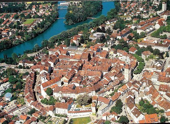 Cartes postales: AARAU Flugaufnahme – D'occasion à Jona par philajona