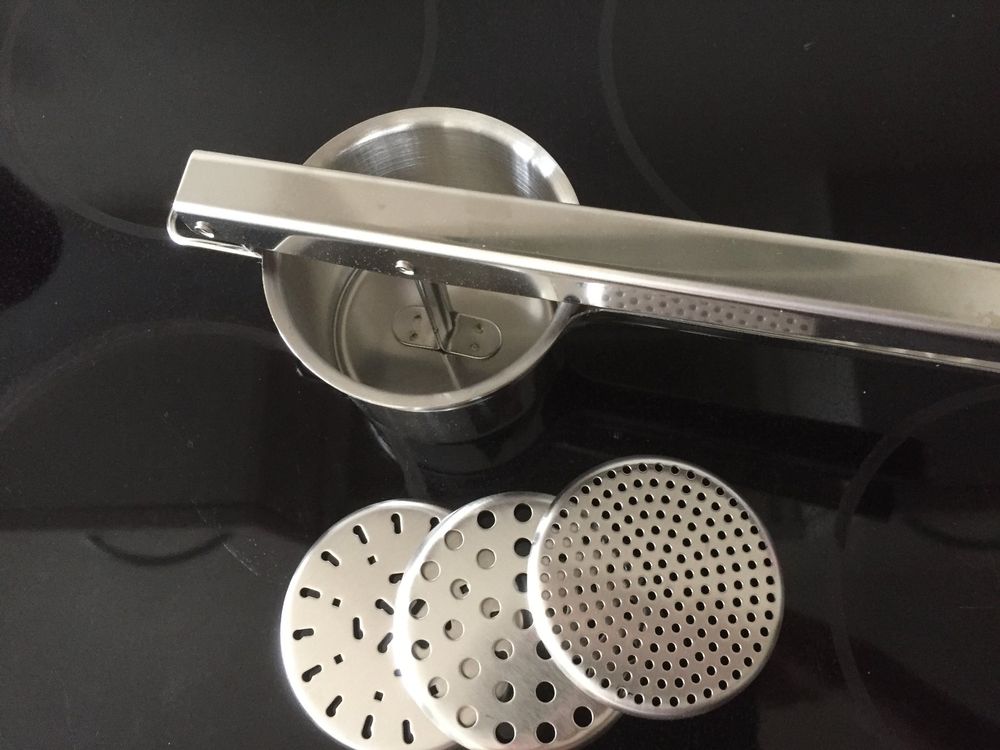 Pommespresse 30cm Aus Edelstahl - Für Extra Lange Pommes Frites