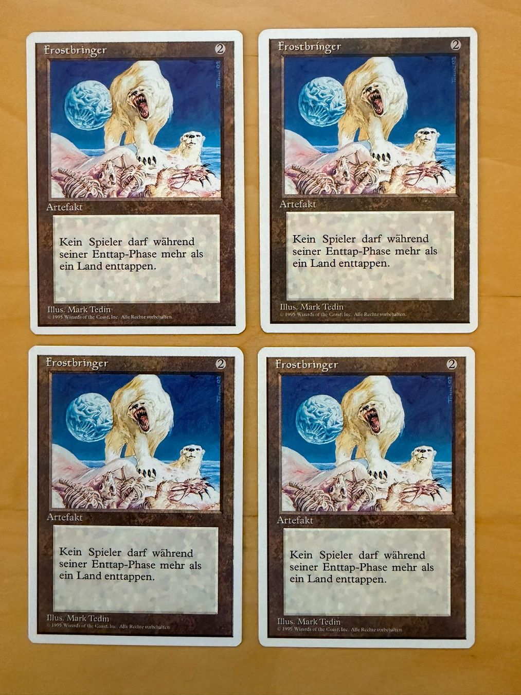 Magic The Gathering Carte collezionabili: 4x Frostbringer // Winter Orb // 4th Edition // Magic – Usato da Binz venduto da Tempelritter