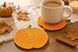 🎃 Kürbis - Untersetzer Set 4 Stück / neu / Handarbeit