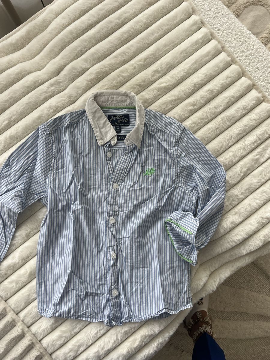 Mayoral Camicie, T-shirt & Polo: MAYORAL HEMD GESTREIFT GR 4 – Usato da Basel venduto da theo-g77