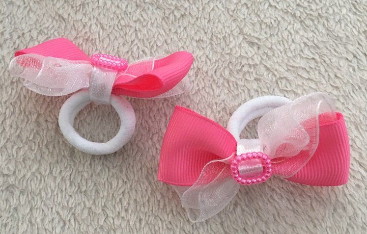 Accessori per capelli: 2 Haargummis handgefertigt – Nuovo e nell'imballaggio originale da Grüningen venduto da tienda100 1