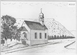 Ennetmoos - Kapelle St. Leonhard - Federzeichnung
