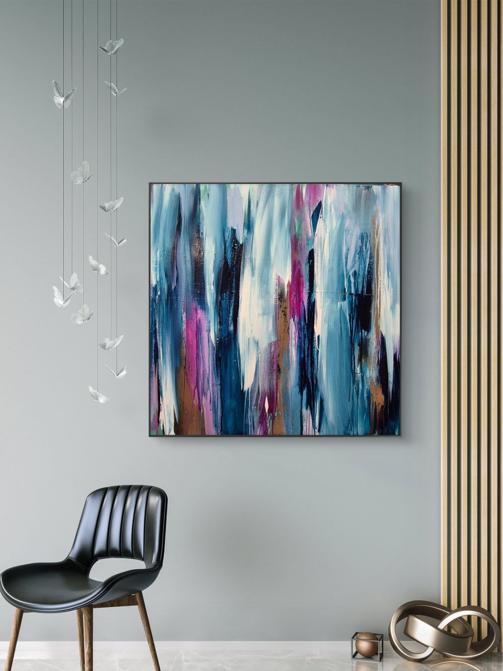 Foto & Immagini: Abstraktes Bild 80x80x3cm ohne schw. Rahmen – Nuovo (secondo la descrizione) da Urdorf venduto da Contra8