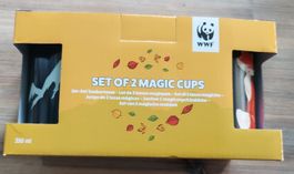 2er WWF Zaubertassen-Set mit Herbstmotiv, neu & ovp.