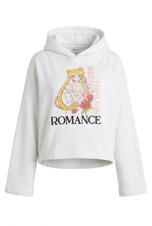 Sweat à capuche Maje x Sailor Moon blanc taille 1 