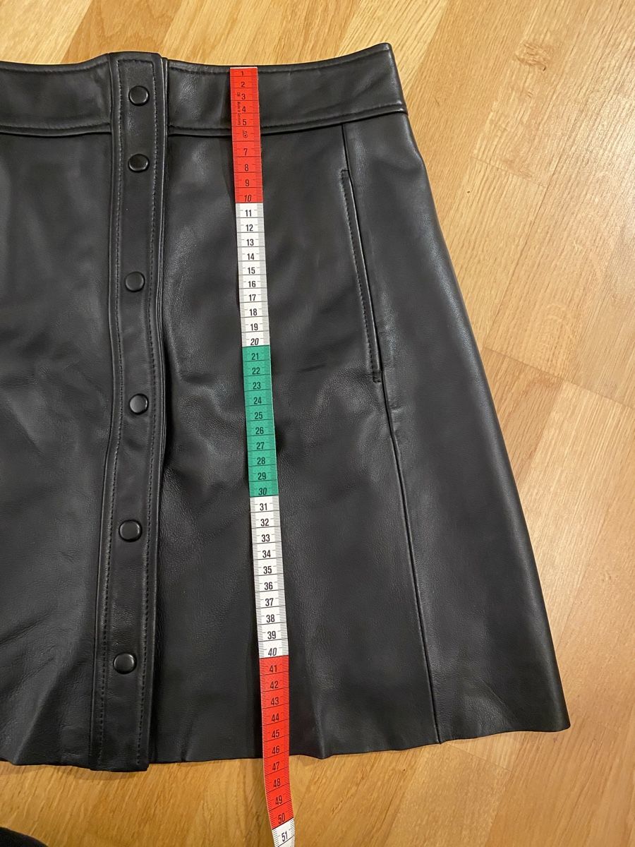Massimo Dutti Gonne: Schwarzer Lederrock, Marke Massimo Dutti, Gr. XS – Usato da Wabern venduto da Jo.le 5