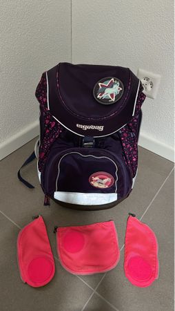 Schulranzen Ergobag lila Einhorn gebrauchter Zustand