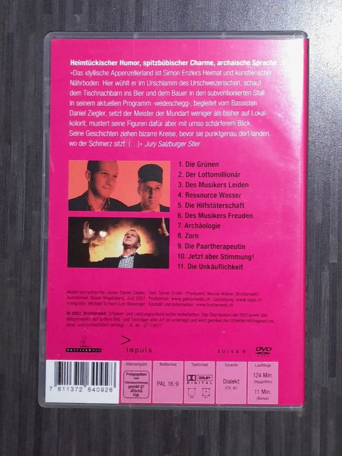 Alle DVDs: Simon Enzler Wedeschegg  - auf DVD – Gebraucht aus Steffisburg von FutureOne 1