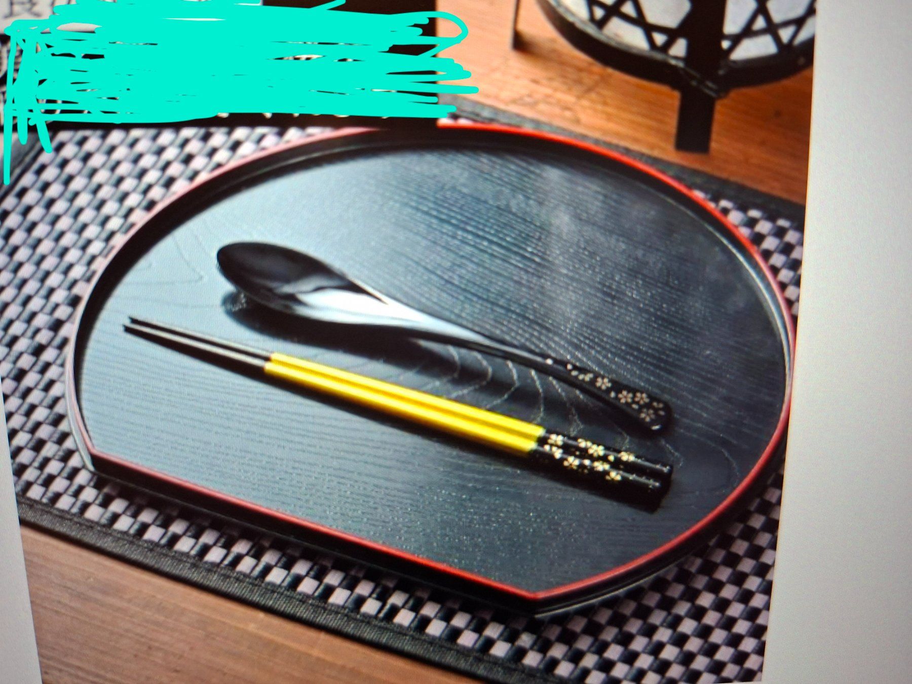 Bestecksets: Made in Japan lacquerwareChopstick,Spoon/Löffel,Stäbchen set – Neu (gemäss Beschreibung) aus Goldach von mamakotzi 7