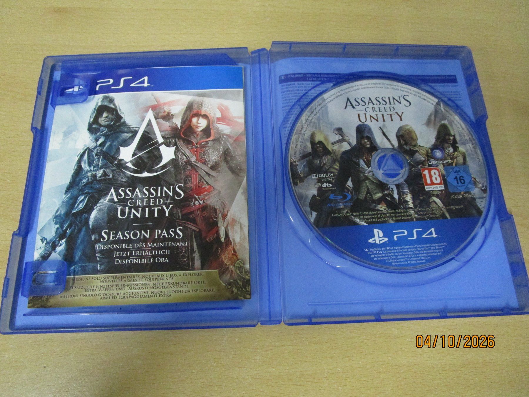 Sony Spiele: Assassins Creed Unity Playstation 4 PS4 – Gebraucht aus Goldau von agestuffer 2