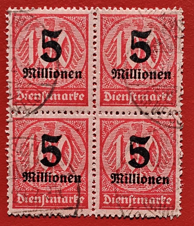 Briefmarke Deutsches Reich 5 Millionen