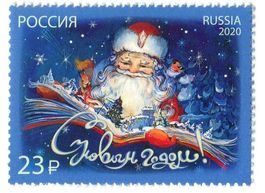 Briefmarke "Weihnachtsmann". Russland