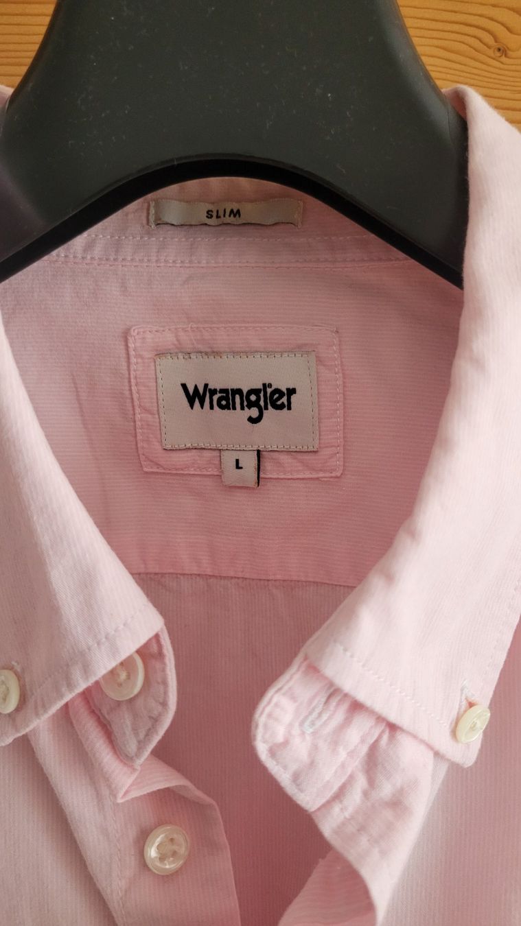 Camicie: Tolles, rosa Wrangler Hemd Grösse L – Usato da Rheinfelden venduto da topas70 1