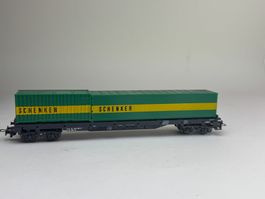 HR-  Liliput Containertragwagen Schenker