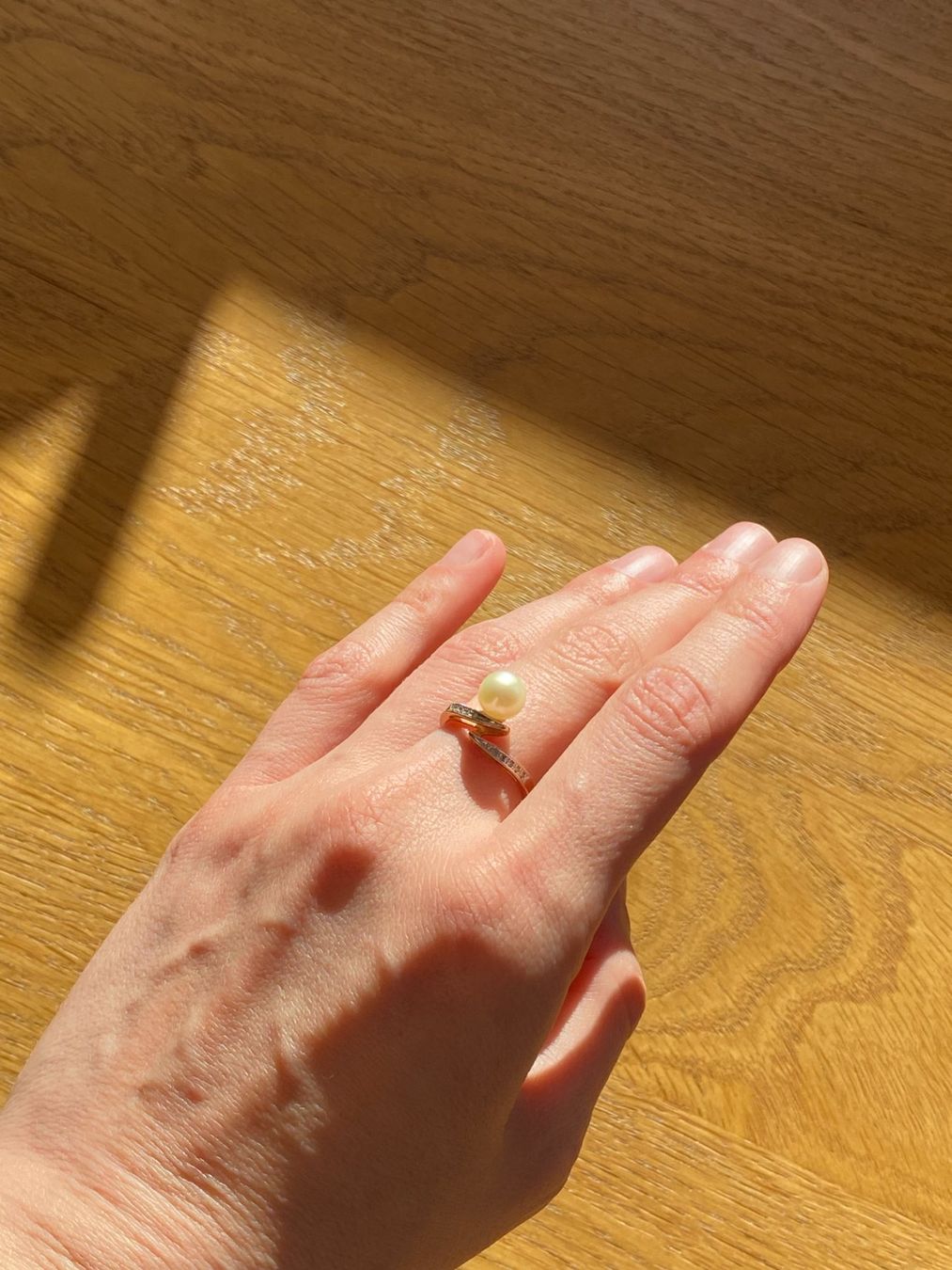 Ringe: Goldring mit Perle – Gebraucht aus Bern von Blu_Bern