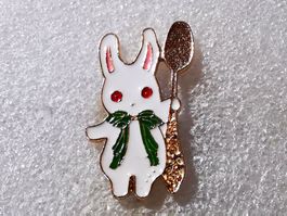 Ansteckpin 89: Hase mit Löffel