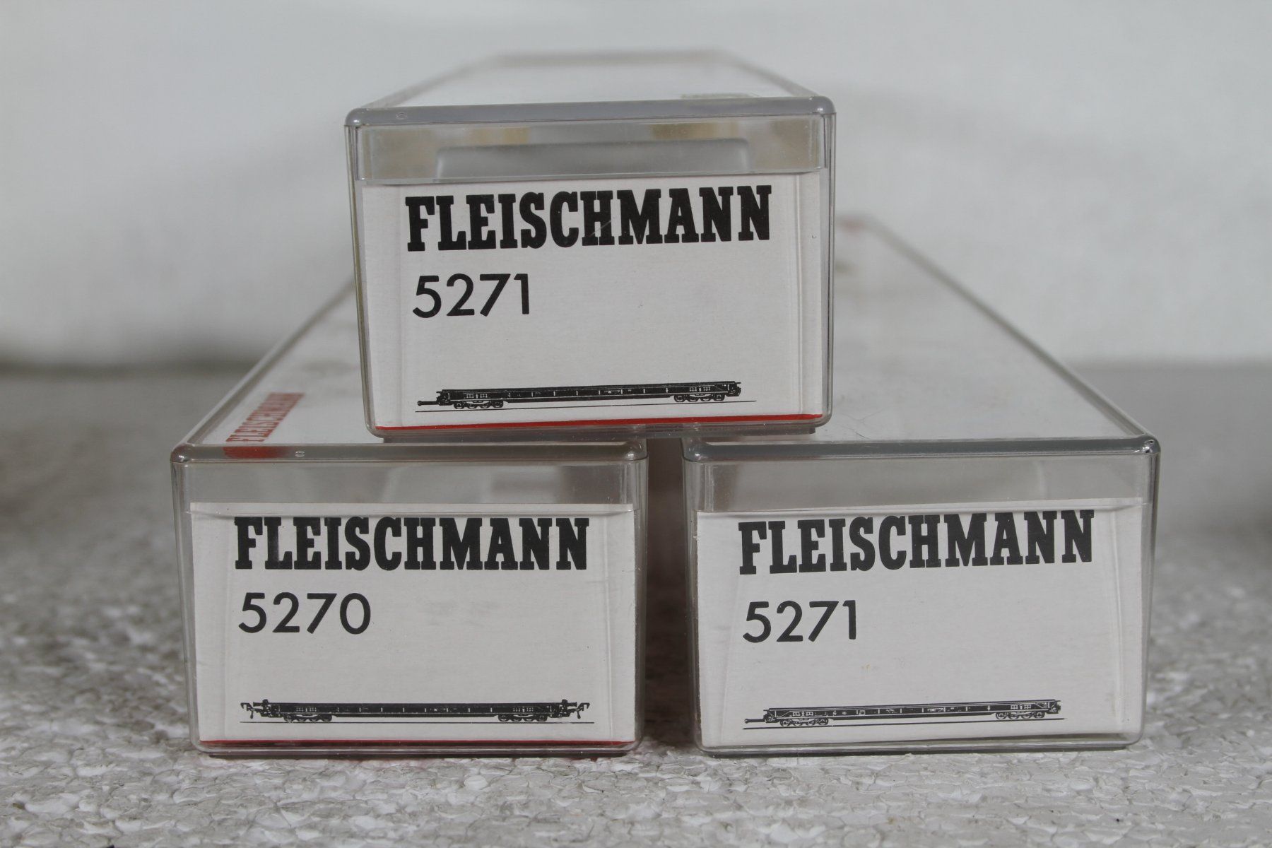 Fleischmann Modelleisenbahnen: Fleischmann 5270 u. 2x 5271 DB RoLa Rollende Landstrasse – Gebraucht aus Triesen von cor_62ts 4