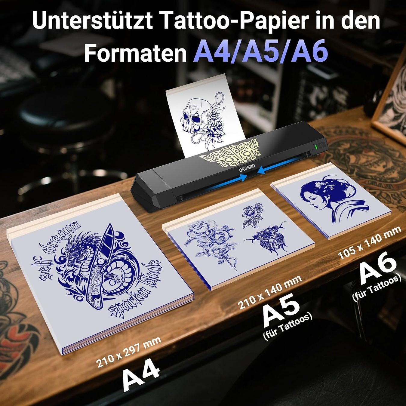 Imprimantes: Tattoo Stencil Drucker Bluetooth Thermodrucker X8 – Neuf avec emballage d'origine à St. Gallen par RestpostenSG 2
