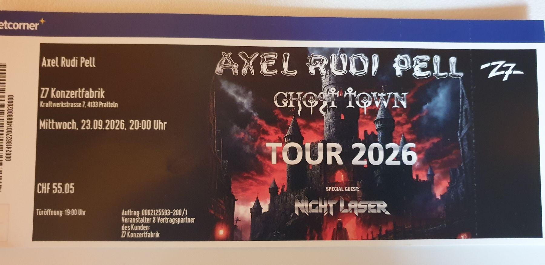 Biglietti: 2 Tickets  /  AXEL RUDI PELL – Nuovo e nell'imballaggio originale da Seftigen venduto da Pantera_nera62 1
