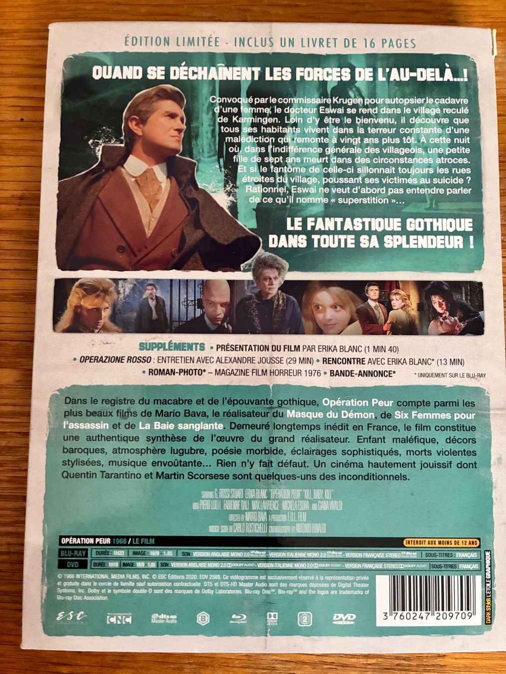 Tutti i DVDs: Opération peur (1976, Blu-ray + DVD, Mario Bava) – Nuovo (secondo la descrizione) da Vevey venduto da zecollector 1