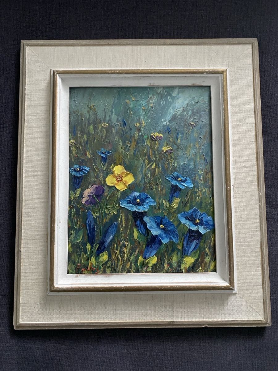 Dipinti: Oelgemälde Blumenwiese - Ernst Fuchs – Usato da Chur venduto da dan_80