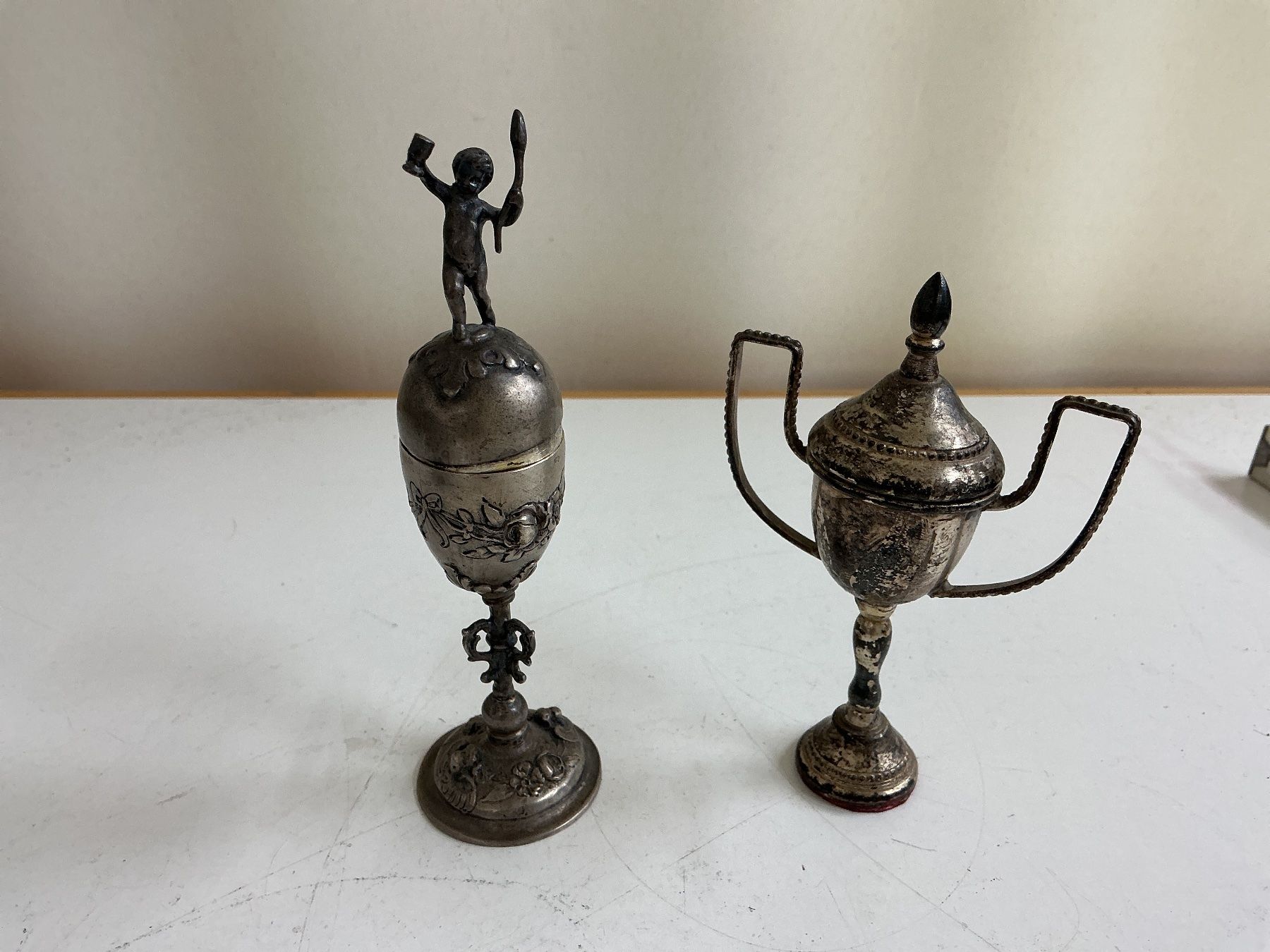 Sonstiges zum Sammeln & Seltenes: 2 Mini Pokale – Gebraucht aus Bern von vielerart