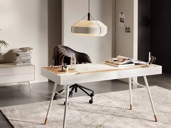 Boconcept Scrivanie: Designer Schreibtisch Boconcept Cupertino weiß Eiche – Usato da Zürich venduto da car_9sdb 1