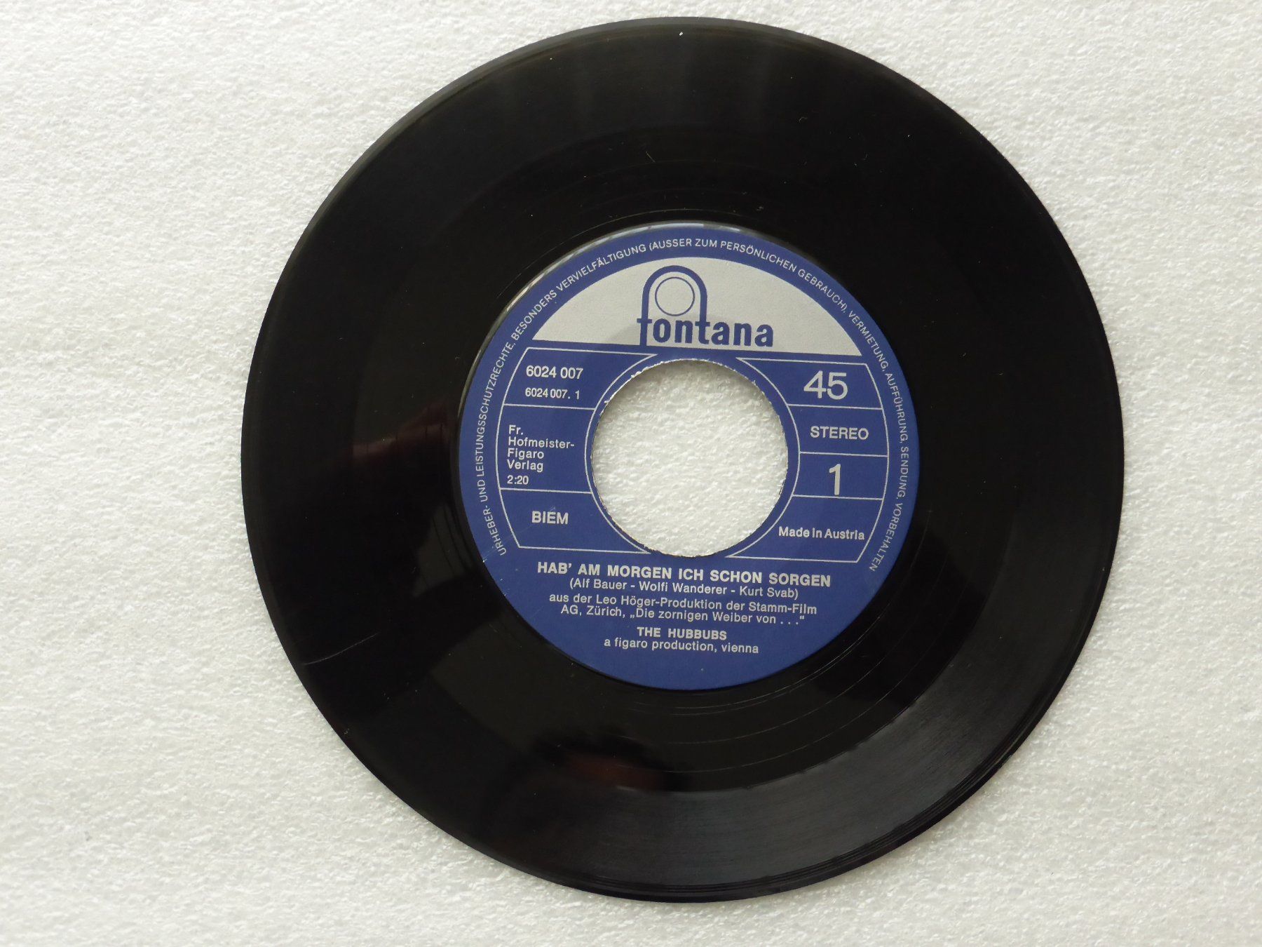 Dischi in vinile: Vinyl Single   THE HUBBUBS – Usato da Küssnacht am Rigi venduto da Mondkinder 1