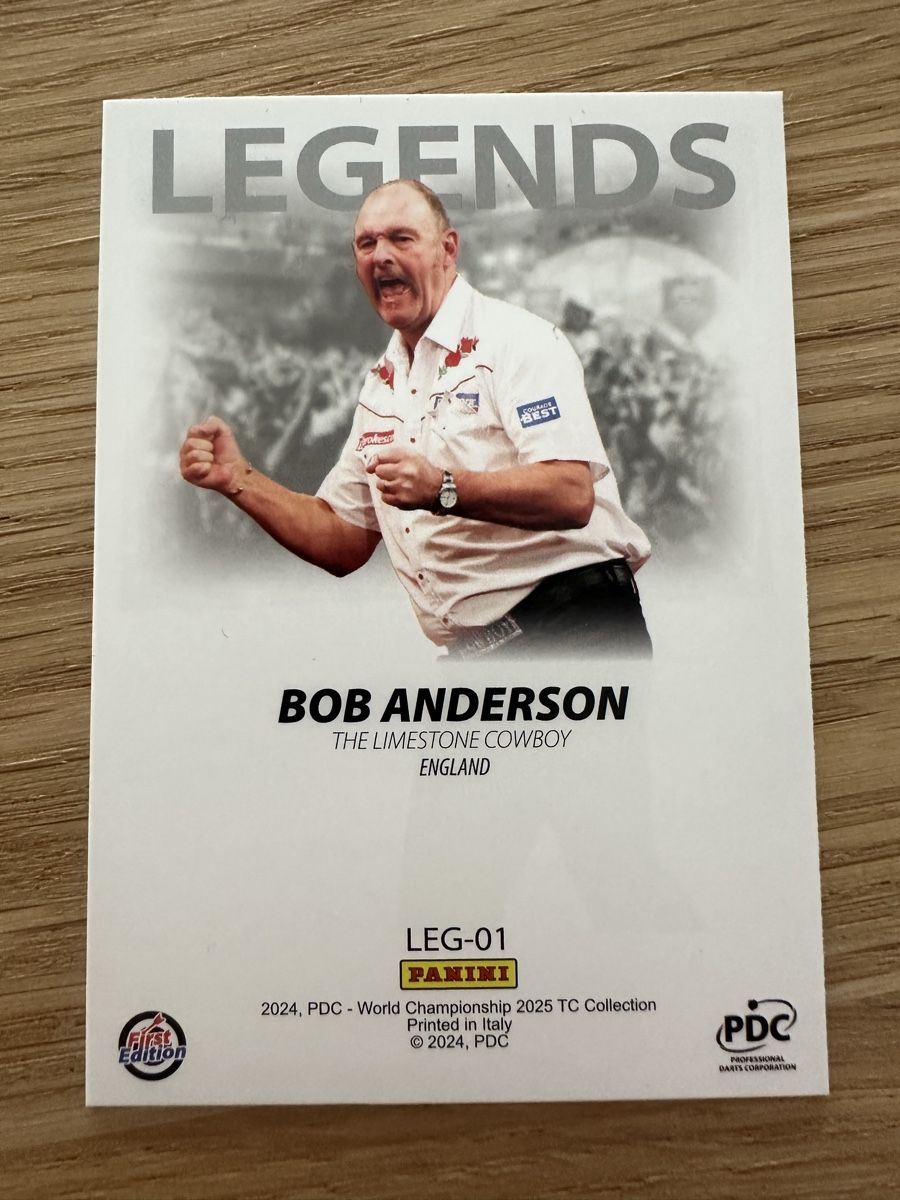 Panini Carte collezionabili: Panini Legends Bob Anderson – Nuovo (secondo la descrizione) da Sempach venduto da soj_rk95 1